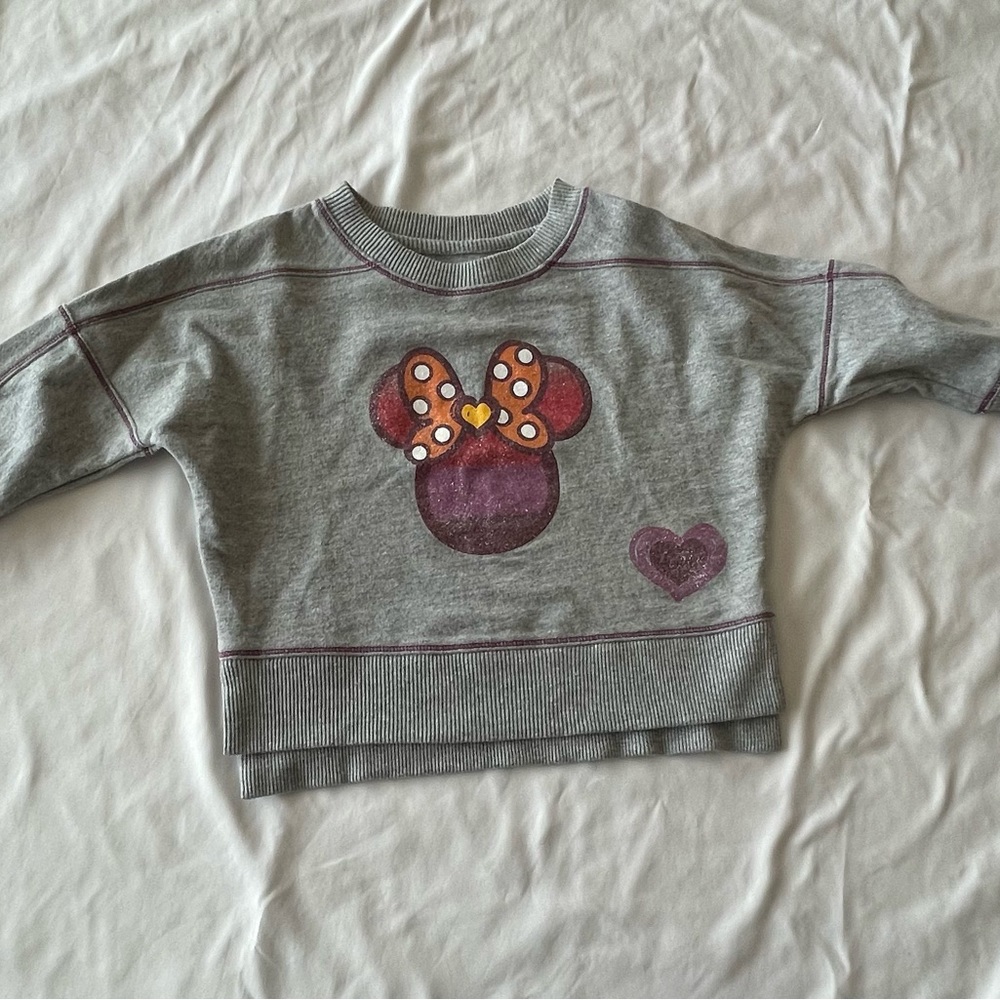 Authentic Disneyland Resorts NWT Minnie Mouse Sweatshirt, Sz XXS (2/3)